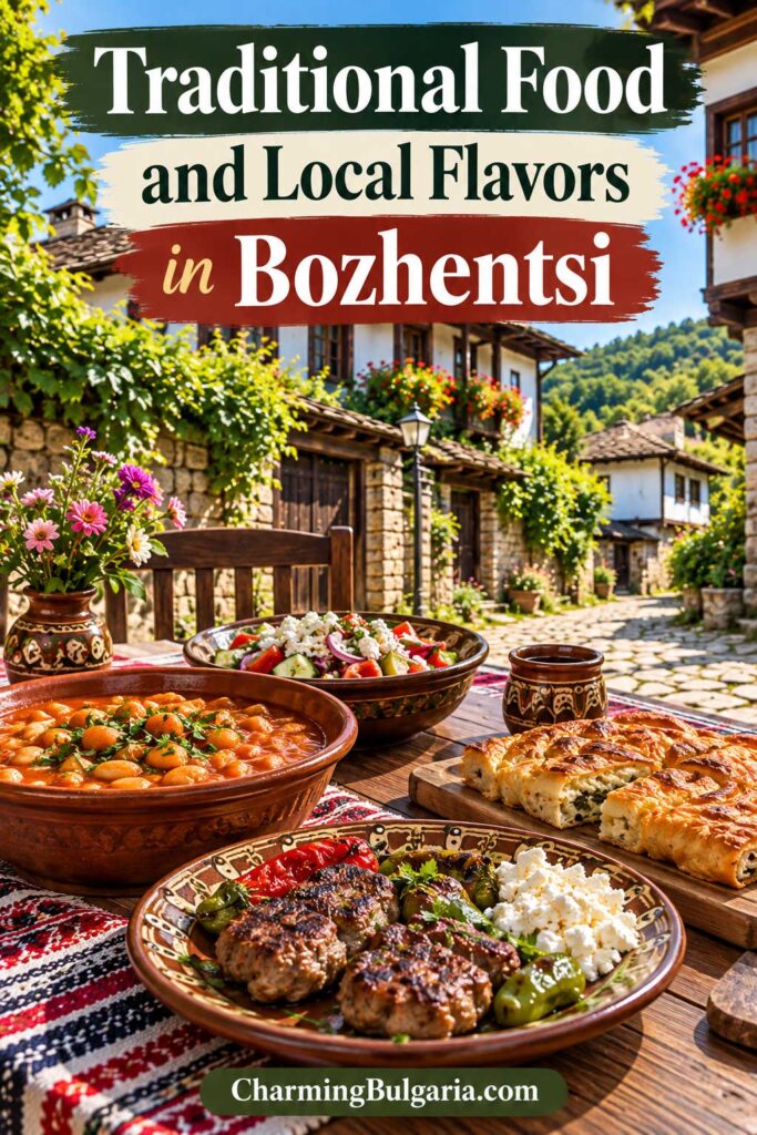 traditional Bulgarian food in Bozhentsi 