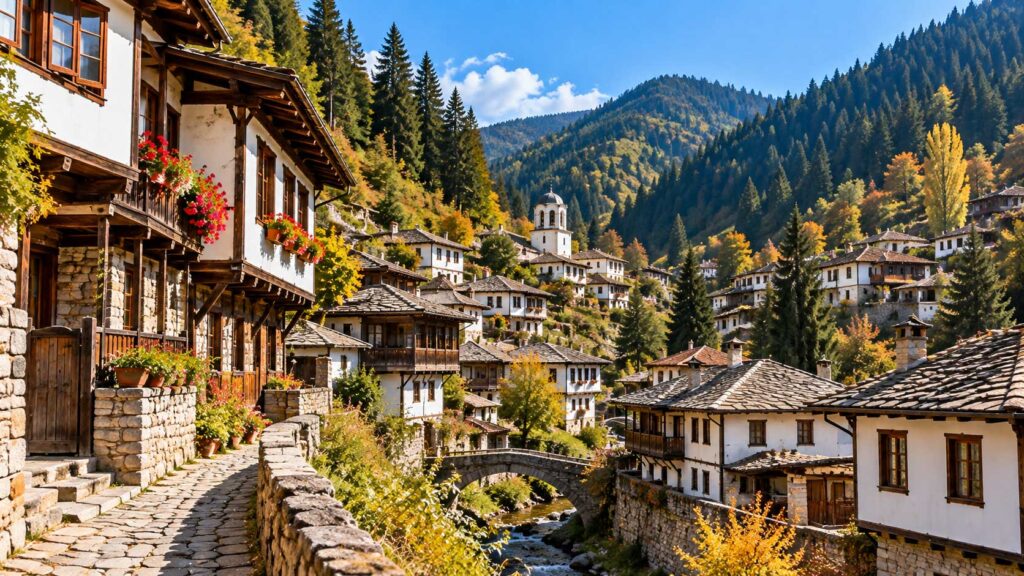 Shiroka Laka Village in the Rhodope Mountains