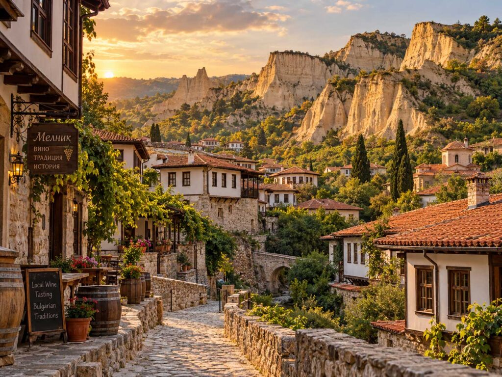 Melnik romantic towns in Bulgaria