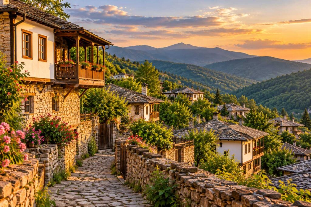 Tiny Rhodope Village Leshten