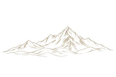 Delicate Beige Mountain Range