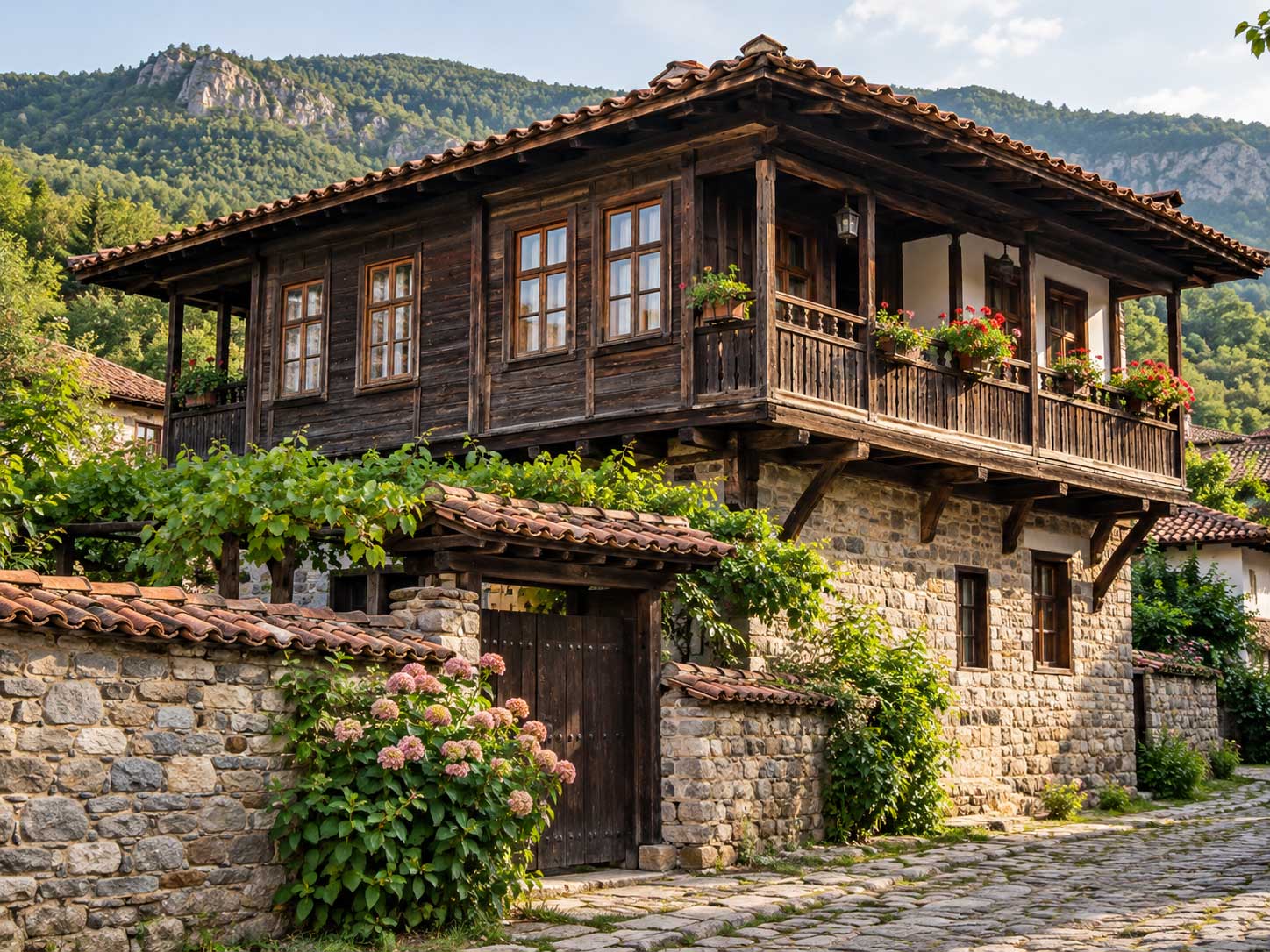 Traditional Bulgarian Revival house in Medven near Kotel